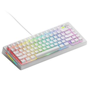 Glorious GMMK 3 75% Custom Gaming Keyboard - Pre-Built, ANSI (US), Fox Switches, White